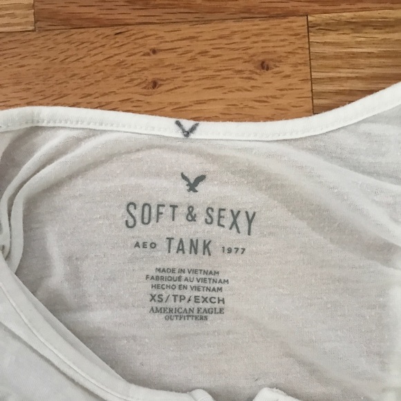 White Button Up Tank Top - Picture 3 of 6